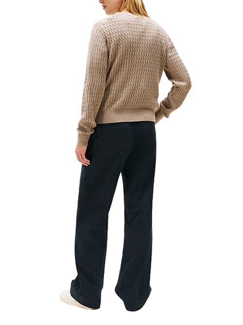 Maglioncino in cotone a trecce Tommy Hilfiger | WW0WW44993ADL